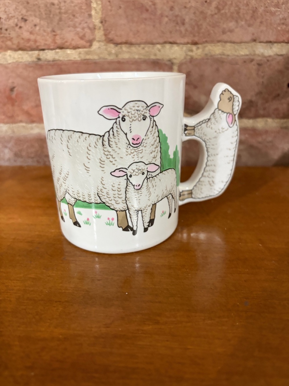 Vintage “rare” made in Japan sheep unique coffee/tea mug